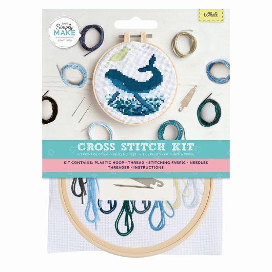 Simply Make Cross Stitch Kit - Whale